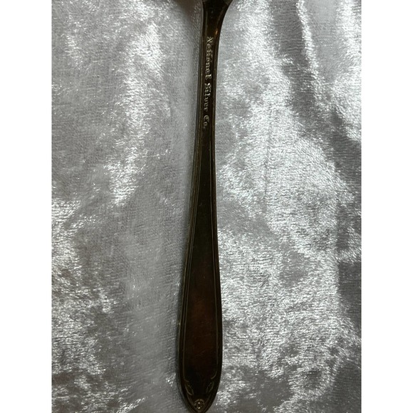 National Silver Co. Siverplate 1930's Princess Royal Pie Server Slotted Serving - Picture 6 of 7